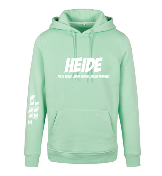 Hoodie Heide - Meine Heimat - Mint
